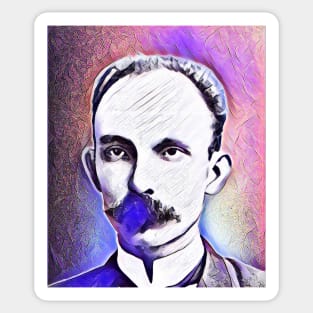 José Martí Pink Portrait | Jose Marti Artwork 7 Sticker